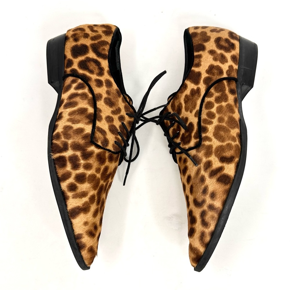 Marc Fisher LTD Finna Pointy Toe Oxford Leopart Print - Picture 2 of 12